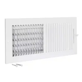Ez-flo 313025134125 14 Inch X 6 2-way Steel Wall/ceiling Register White