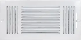 Ez-flo 445024492425 14 X 6 Inch Duct Opening Air Vent Cover For Wall Or Ceiling Three-way