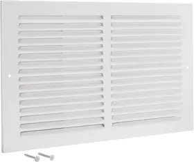 Ez-flo 445026244237 14 X 6 Inch Duct Opening Return Air Vent Cover For Wall Or Ceiling Sol