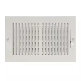Ez-flo 445038580545 10 Inch X 6 2-way Steel Wall/ceiling Register White
