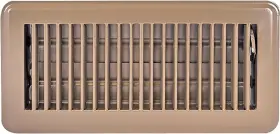 61602 Ez-flo 4 X 10 Inch Duct Opening Floor Register Vent Cover One-way Ventilation