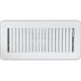 61603 Ez-flo 4 X 10 Inch Duct Opening Floor Register Vent Cover One-way Ventilation