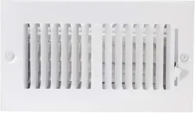 61608 Ez-flo 8 X 4 Inch Duct Opening Air Vent Cover For Wall White