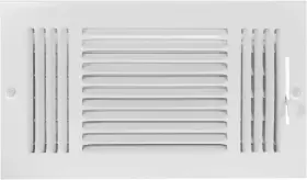 61615 Ez-flo 12 X 6 Inch Duct Opening White Air Vent Cover