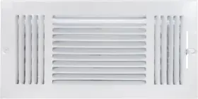 61616 Ez-flo 14 X 6 Inch Duct Opening Air Vent Cover For Wall Or Ceiling Three-way