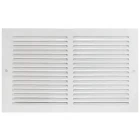 61628 Ez-flo 14 X 6 Inch Duct Opening White Return Air Vent Cover For Wall Or