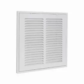 61657 Ez-flo 10x10 Return Air Filter Grille Vent Cover White Steel Hinged Hvac