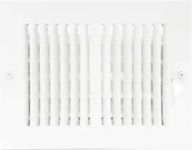 61661 Ez-flo 8 X 6 Inch Duct Opening Air Vent Cover For Wall Or Ceiling Two-way Ven