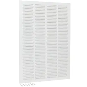 61667 Ez-flo 16 X 25 Inch Duct Opening Return Air Vent Cover For Wall Or Ceiling