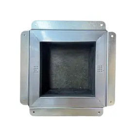 F And L Aluminum Parts 850048653306 R6 Insulated Galvanized Ceiling Register Box - Connects Vent