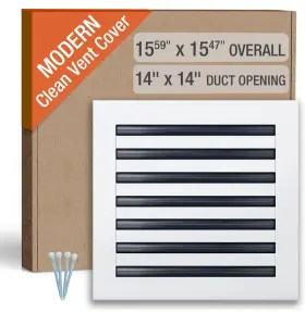 B0dsvtgfvr Fa-star Clean Modern Ac Vent Cover 14 X Duct Opening Cutout - Decorative