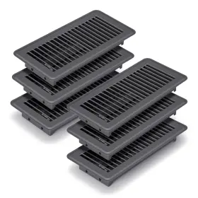 Flrg-4 Fangofast 10-gr 4 Inch X 10 Duct Opening Size Floor Register Dark Gray 6 Pack Premium Steel Ea