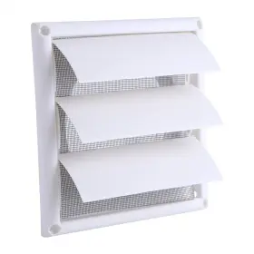 Fdit 663862905847 Plastic Air Vent Grille Cover 3 Flaps Wall Duct Ventilation Grill With Net Pl