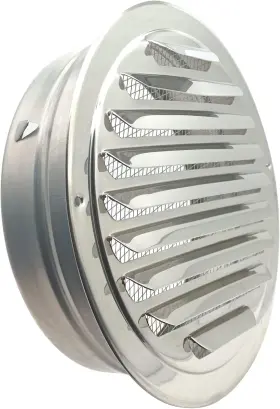 F-air-vent-8in Fdxgyh 8 Inch Round Air Vent Stainless Steel Louver Grille Cover White Soffit With