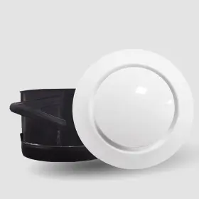Fz000xk Fengze Air Vent 6 Inch 150mm White Plastic Abs Built-in Fly Screen Mesh Louver Grille