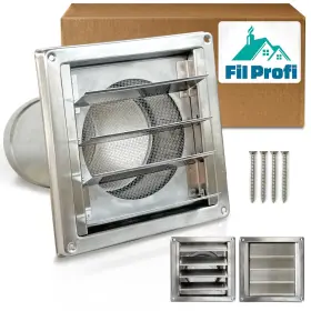 Filprofi 198715773736 4 Inch Wall Vent Cover With Metal Mesh Screenexterior Hood For Houseexten