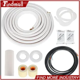 719472 Findmall 1/4 Inch - 3/8 Dia. Install Kit 25 Feet For Mini Split Heat Pump Systems