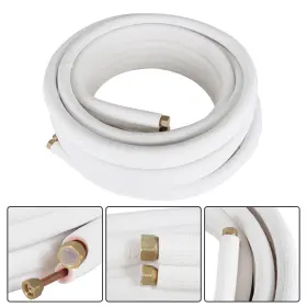 In3238209al Findmall Install Kit For Mini Split Heat Pump Systems 50 Feet 3/8 Inch -5/8 Dia. White