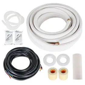 In3238326al Findmall 1/4-3/8 Dia. 50 Feet Install Kit Air Conditioning Cooling Connection Pipe