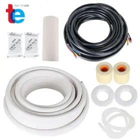 Tr55358 Findmall 1/4in - 1/2in Dia. 50 Feet Rubber Air Conditioning Cooling Connection Pipe