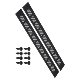 Fipux 601968078317 2 Pack 16 Inch X2 Air Vent Cover Door Grille Ventilation Louvered For Cabinet