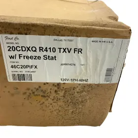 20cdxq First Co Horizontal Recessed Ceiling Fan Coil With R410 Txv Freeze Stat
