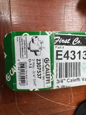 Actuator-3 First Co. E421213 E431317 - 3/4 Inch Valve Body And Way Power Head Assbly