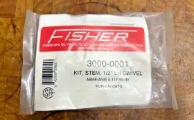112.18.1m Fisher 3000-0001 Nos Stem Kit-lh Swivel For Faucet 1/2 Inch Asme/ansi A