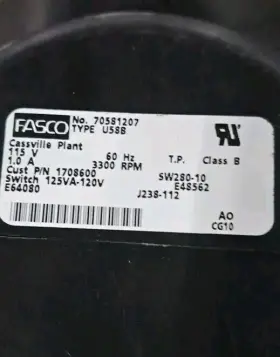 7058-1207 Fits Icp Heil Tempstar Comfort Maker 1708600 Exhaust Inducer Motor / 70581207 #2