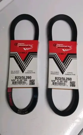 5l260 Fits Jason New Vbelt V-belt 2 Industrial V-belts B23 5/8 Inch X 26