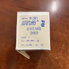 91321 Fits Mars 1 24 Volt Vac 2 Pole 30 Amp Condenser Contactor Relay