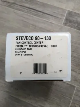 90130 Fits Supco Steveco 90-130 Univer. 40va Fan Control Center Relay 120 208 240 / 24 Volt
