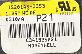 Is20146-3353 Fits Trane American Standard Honeywell Furnace Air Pressure Switch C341825p21 Ra #3