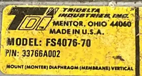 Fs4076-70 Fits Tridelta Furnace Pressure Switch Ra #3