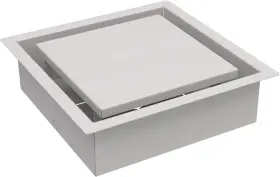 Dwfr8x8swh Fittes Framed Wall Vent Luxe Minimalist Steel Hvac Air Return Register Cover