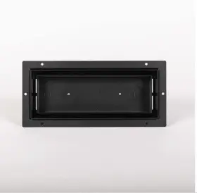 Flush2x12blk Fittes Flush Floor Vent Luxe 2 X 12 - Black