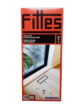 Fmlit4x12blk Fittes Flush Floor Vent Lite 4 Inch X 12 Black New