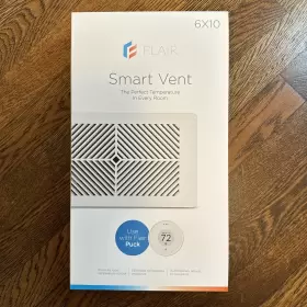 Flairvent412 Flair 2 Smart Vents 6x10 Floor/wall/ceiling Register - For Home. Unopened