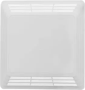 S97013576 Folosem 744110883985 White Classic Bathroom Vent Cover Grille Water Resistant 11 1/8 Inch X 1