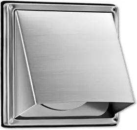 Fresh Speed 752349625290 5-inch External Extractor Wall Vent Cushioned Non Return Flap 125mm