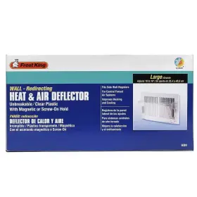 Frost King 711181422733 4-1/8 Inch X 10-1/8 Plastic Sidewall Heat And Air Deflector