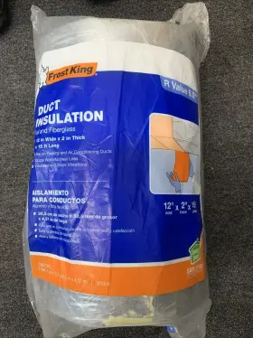 Fv516 Frost King E/o 12 Inch X 15 Ft. Self-stick Foam/foil Duct Insulation