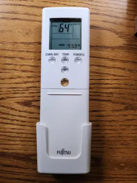 Ar-ref1u Fujitsu Wireless Mini Split Heat Pump Remote Original Oem With Mount