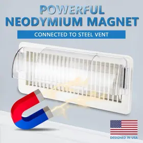 Funmit 445027457445 Air Vent Deflectors Adjustable Magnetic Heat Easy Adjust Between 9 Inch -15 #3