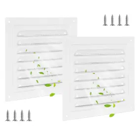 Hb05308 Funnytek 2pcs Wall Vents With Screen Mesh Aluminum Alloy Gable Vent Durable Shed