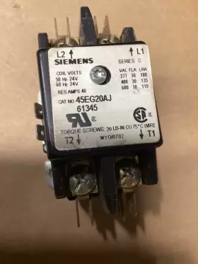 45eg20aj61345 Furnas Condenser Contactor #113f203 Co #2