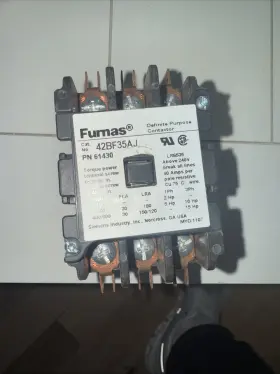 42bf35aj Furnas Siemens 61430 Definite Purpose Contactor 24vac Coil 30a 3p