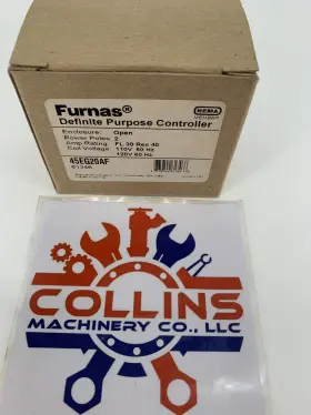45eg20af Furnas Siemens Definite Purpose Contactor 120vac Coil 30a 2p Open
