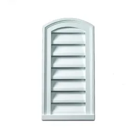 Eblv22x32 Fypon 22 Inch X 32 Round Top White Polyurethane Weather Resistant Gable Vent