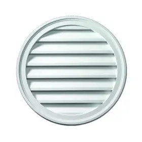 Frlv30 Fypon 30 Inch X Round White Polyurethane Weather Resistant Gable Louver Vent